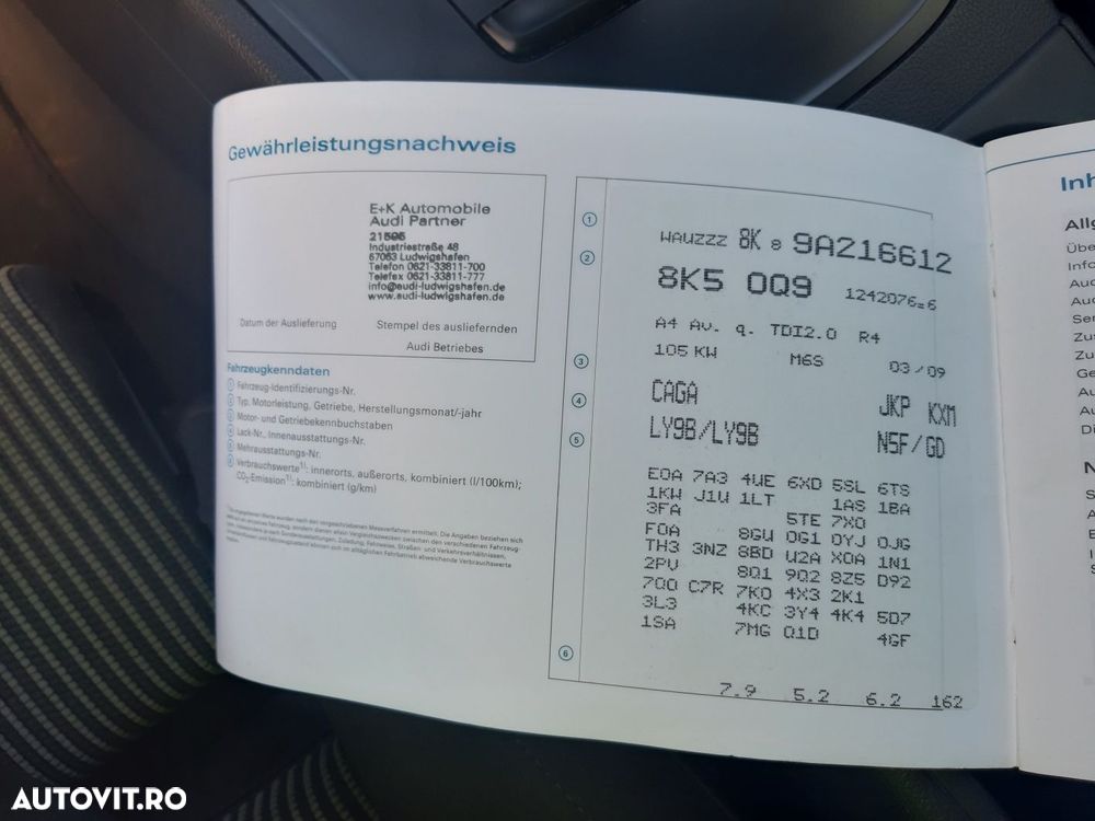 Motor CAGA 143 sau CAHA 170 cp Audi 2.0 tdi cod motor an 2009-2012 Eur - 3