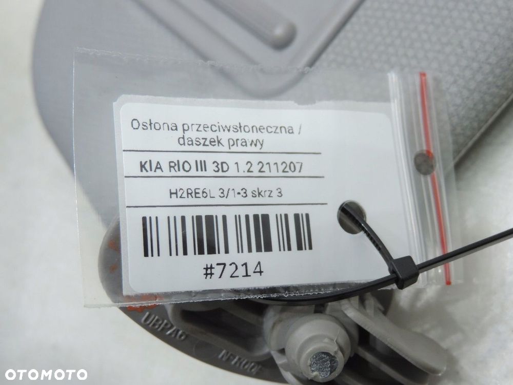 SŁONECZNIK OSŁONA PRAWA KIA RIO III - 6