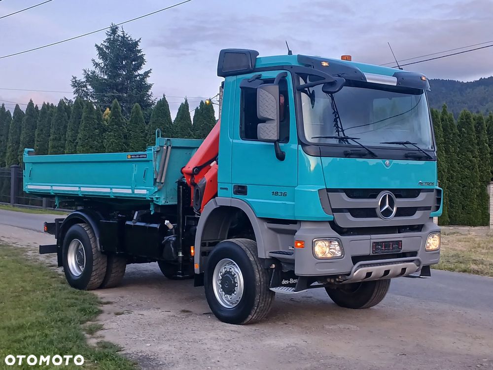 Mercedes-Benz ACTROS 360 KM LIFT 4x4 Duży HDS Palfinger RADIO Meiller PERFEKCYJNY ! - 17