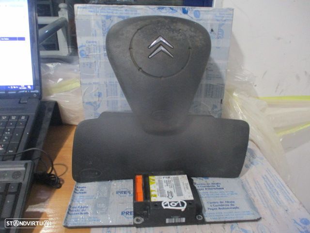 Kit Airbags 9663357580 96380009UD  10053201ZE   CITROEN C3 PLURIEL 1 FASE 2 2010 1.4HDI 70CV 2P BRANCO SEM TABLIER - 1