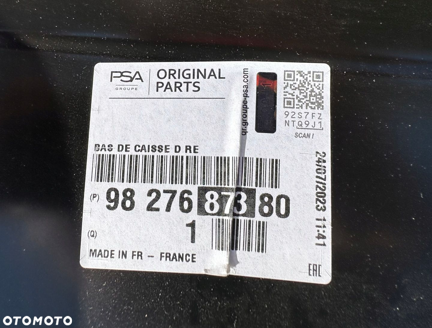 Prawy próg Peugeot Rifter Citroen Berlingo Opel Combo Toyota Proace City - 6