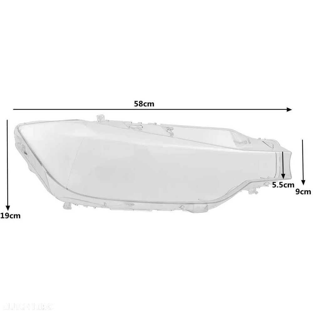Set 2 Sticle Faruri Sticla Far BMW Seria 3 F30 F31 NFL Xenon / Halogen - 6