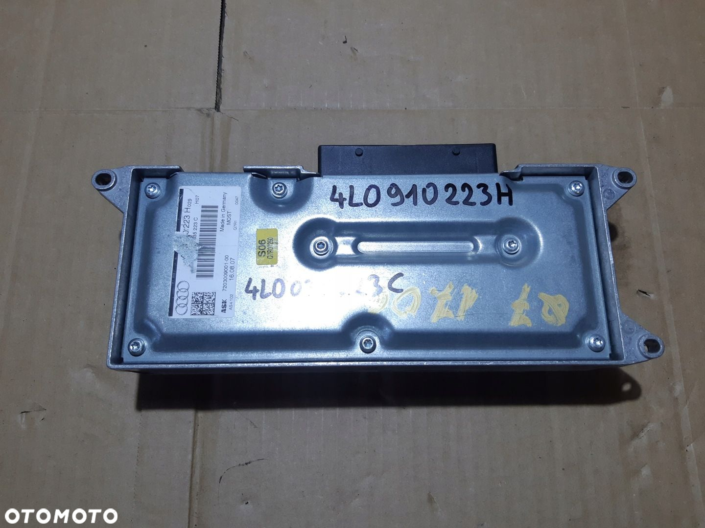 AUDI Q7 4L WZMACNIACZ RADIA AUDIO ASK 4L0910223H 4L0035223C - 6