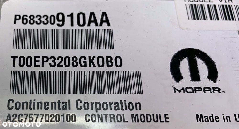 U8 CHRYSLER PACIFICA II 16- KOMPUTER STEROWNIK SILNIKA 68330910AA - 15