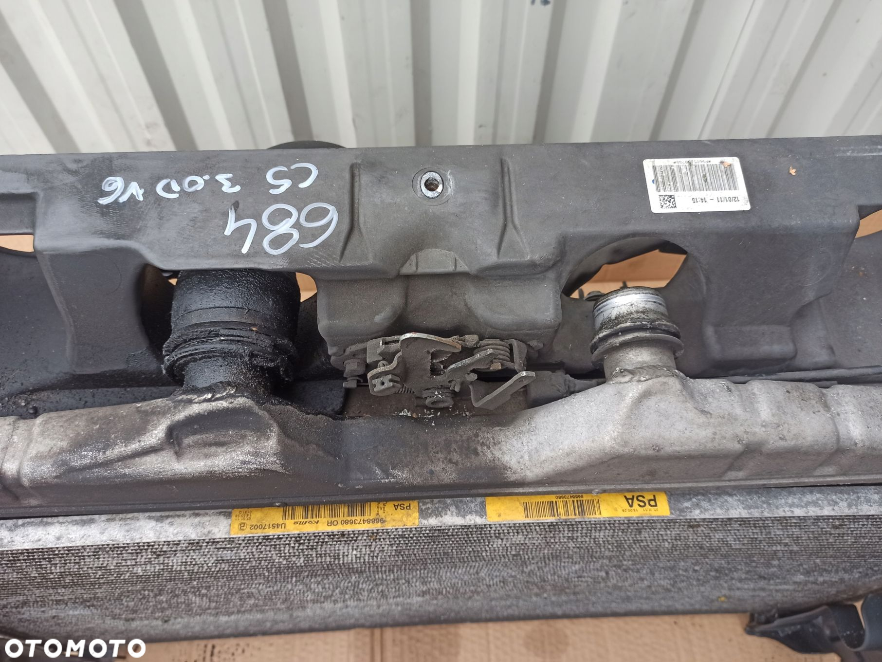Komplet chłodnic wentylator CITROEN C5 III X7 3.0HDI V6 08- - 9