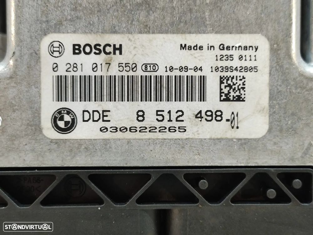 Centralina Motor Bosch / BMW - 0281017550 | 8512498 - BMW X1 E84 | BMW E87 | BMW E90 - 6