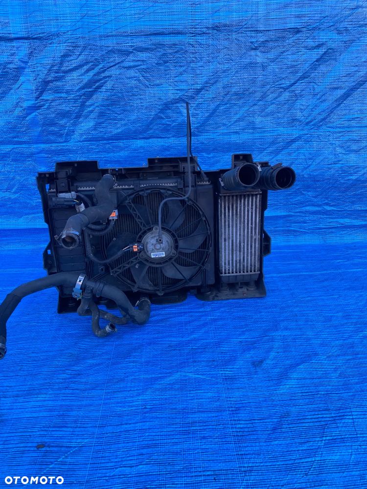 CHŁODNICE KOMPLET PAS PRZEDNI CHŁODNICA WENTYLATOR CITROEN C5 III 1.6THP PEUGEOT  AUTOMAT - 5