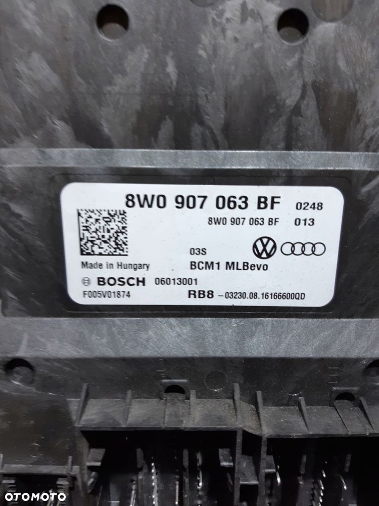 audi a4 b9 moduł sterownik bordnetz 8w0907063bf - 3