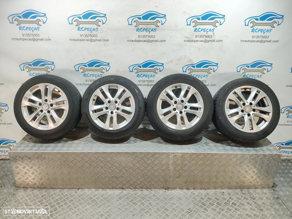 Conjunto Jantes 16 Borbet Originais Mercedes Benz Class C W204 7J ET43 5x112 - 14