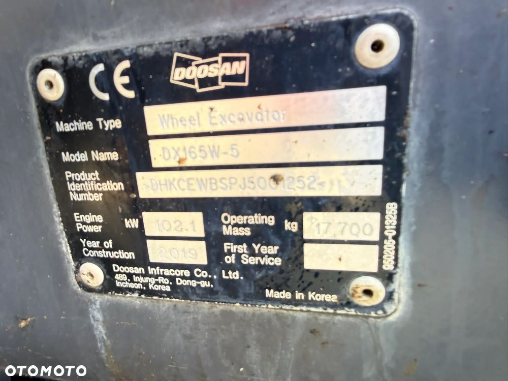 Doosan Doosan DX 165W - 5 z głowicą obrotową - 9