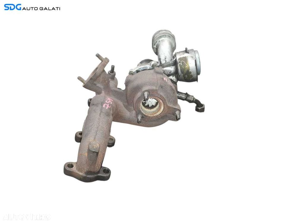Turbo Turbina Turbosuflanta Volkswagen Polo 9N 1.9 TDI ASZ 2002 - 2008 Cod 038253016F [N2459] - 6