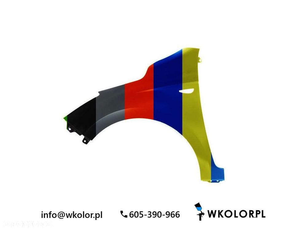 NOWY BŁOTNIK HYUNDAI I20 I 2009-2012 LAKIEROWANY W KOLOR - 1