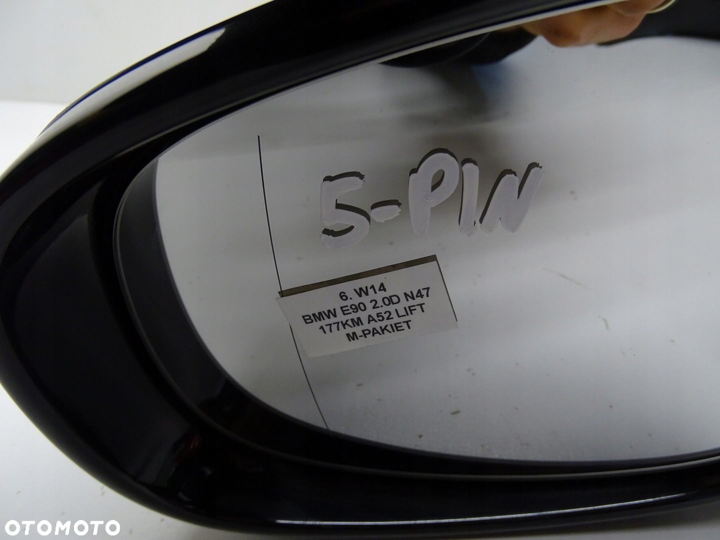 LUSTERKO LEWE LEWY PRZÓD PRZEDNIE BMW E90 SPACEGRAU METALLIC A52 5 PIN - 11