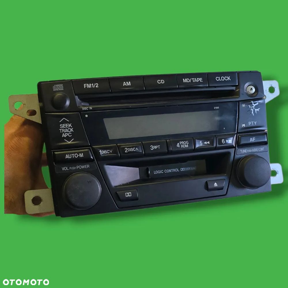 ORYGINALNE RADIO CD KASETA CLARION 2195 MAZDA PREMACY MIATA MX5 323 626 MPV - 1