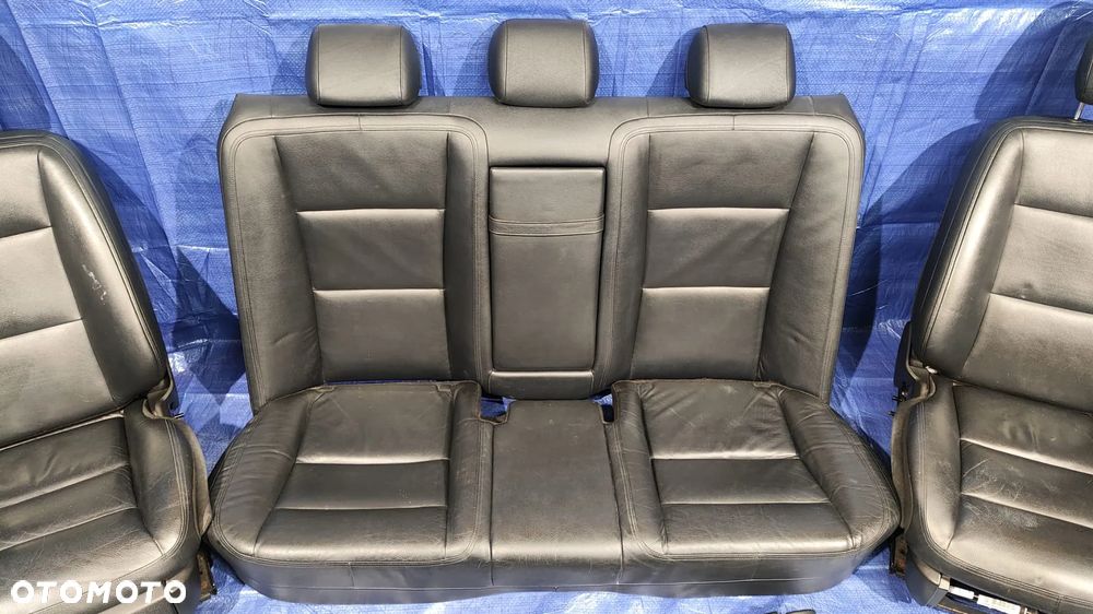 FOTELE KANAPA TUNEL ŚRODKOWY PODŁOKIETNIK BOCZKI DRZWI LED DEKORY TAPICERKA WNĘTRZE SKÓRA CZARNA GRZANA PAMIĘĆ FULL MASAŻE MERCEDES W221 LIFT KRÓTKI - 2