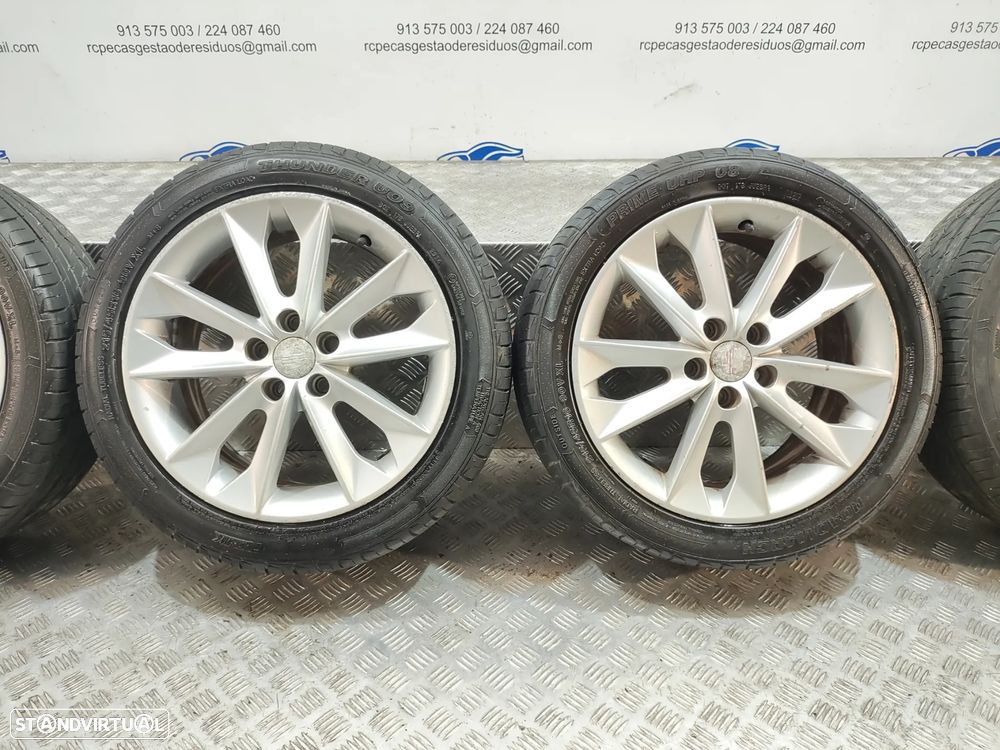 Conjunto de jantes 16 originais Seat Ibiza IV 6J Facelift FR 7J ET43 5x100 - 4