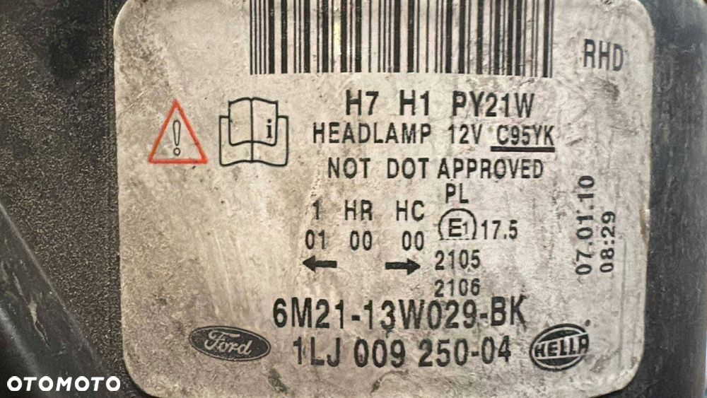 prawy przedni reflektor ford s-max mk1 przedlift wersja uk - 3