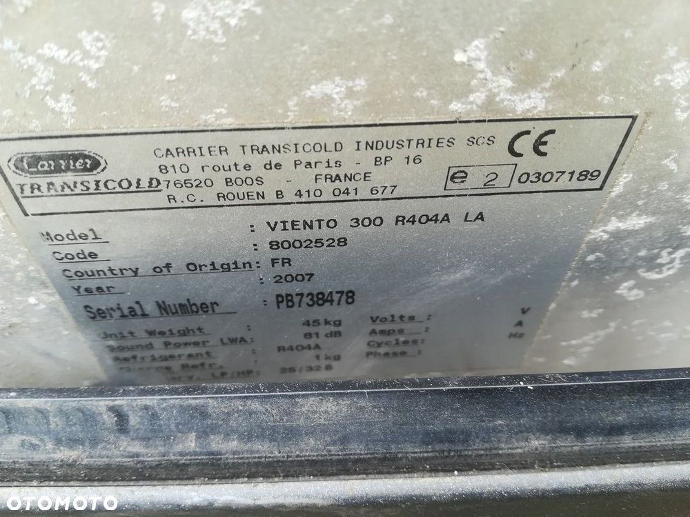 agregat chłodniczy carrier viento 300 r404a - 12