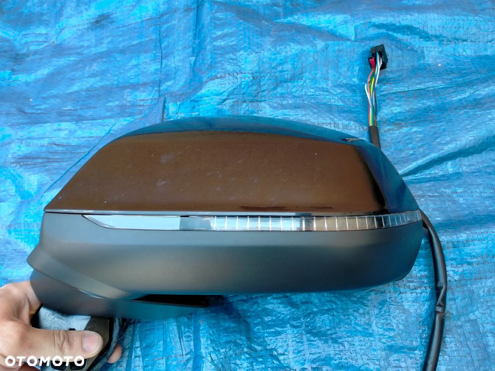 Audi Q7 SQ7 4M Lusterko Lewe LC9X Chrom / Fotochrom 12 Pin Pinów / Side Assist / Asystent / EUROPA - 2