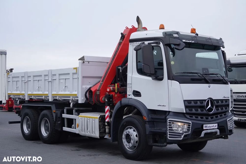 Mercedes-Benz AROCS 2636 / 6x4 / BASCULANTE / HIDROBOARD / + HDS FASSI F 175a / RADIO CONTROL / ROTATOR / EURO 6 / 2016 - 11