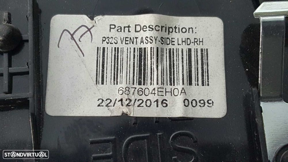 AERADOR FRENTE DIREITO NISSAN QASHQAI (J11) ACENTA 4X4 - 4