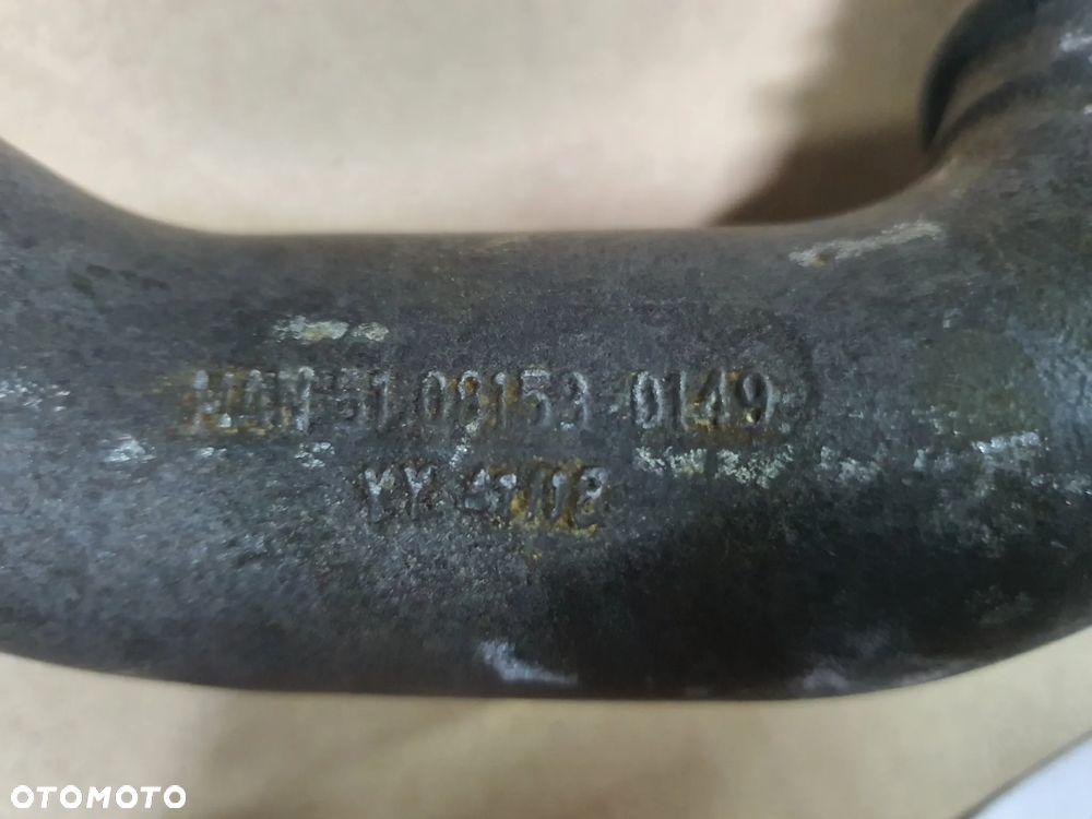 Rurka wydechu przewód łącznik recyrkulatora EGR klap spalin MAN TGX TGS EURO6 51081530149 - 4