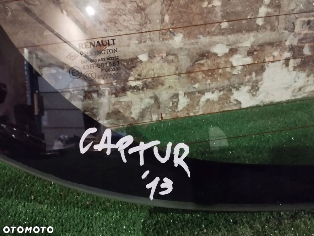 SZYBA TYŁ TYLNA KLAPY BAGAŻNIKA RENAULT CAPTUR 2013 ROK - 6