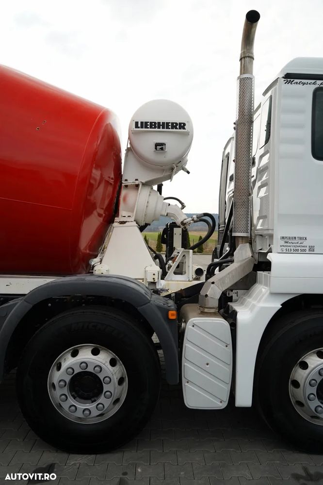 MAN TGS 32.400 / 8x4 / BETONIERĂ LIEBHERR / BETONIERĂ 9 M3 / JANTE DIN ALIAJ / EURO 5 - 15