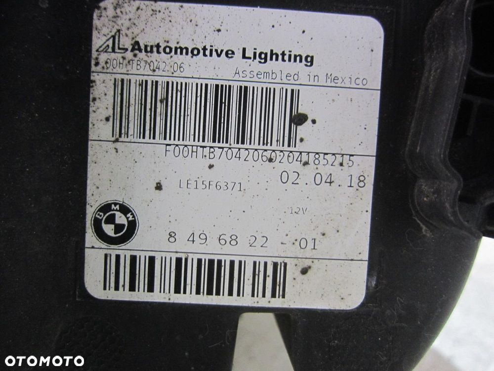 BMW X3 G01 X4 USA LAMPA PRAWA PRZEDNIA PRAWY PRZÓD LED 7466122 63117466122 - 10