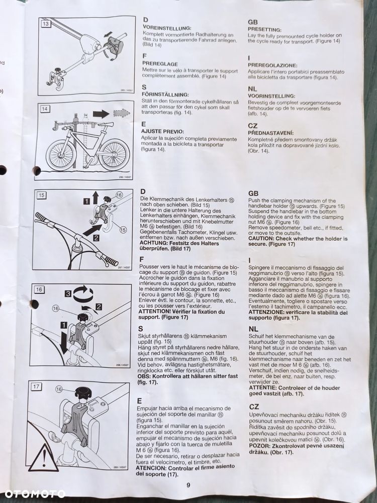 Uchwyt bagażnik rowerowy Votex - 19