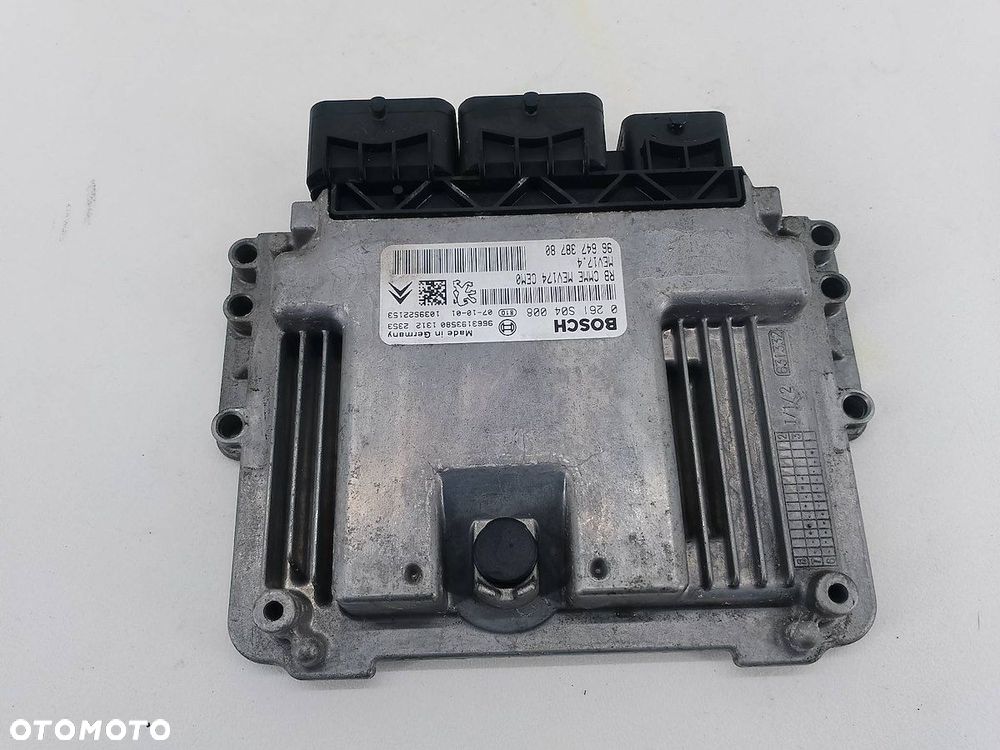 KOMPUTER, STEROWNIK PEUGEOT 207 9664738780  9663193580 1.4 VTI - 1