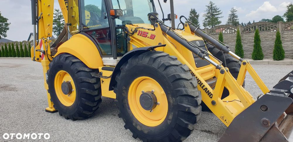 New Holland LB115B rok 2006 łyżka skarpowa hydr. + do kopania na dżojstikach - 9