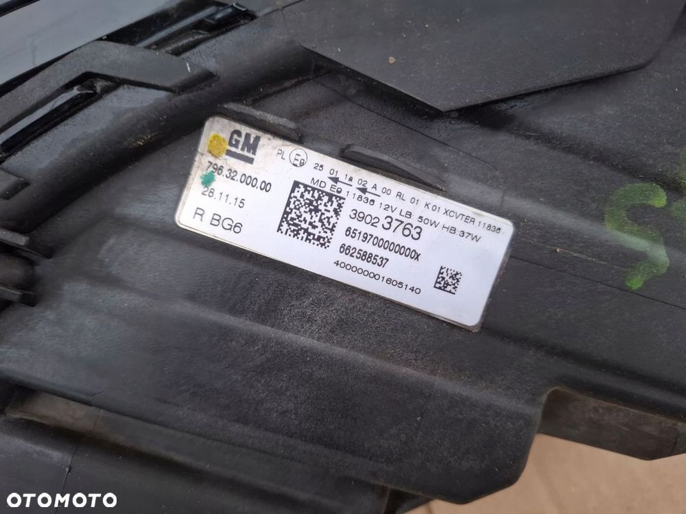 LAMPA PRZEDNIA OPEL ASTRA K INTELI LUX ORYGINAŁ - 8