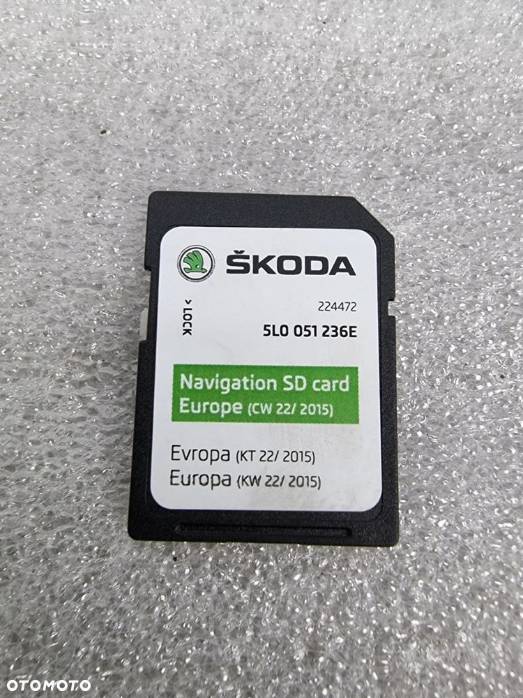 KARTA SD NAWIGACJA SKODA FABIA III 5L0051236E - 2