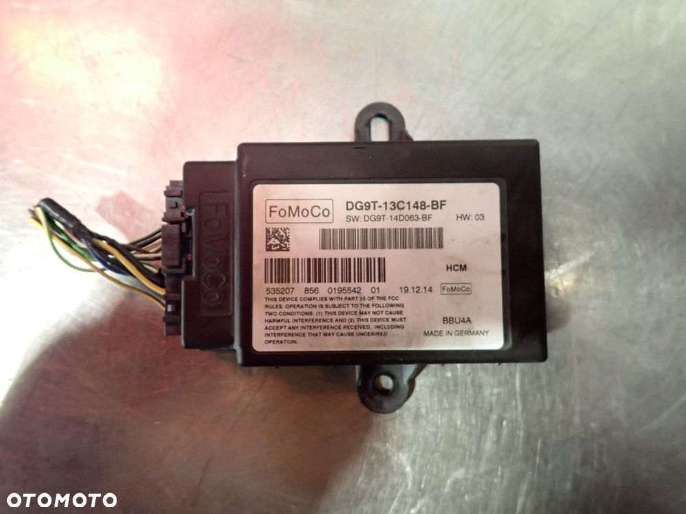 MODUŁ ŚWIATEŁ FORD MONDEO V 1.5 DG9T-13C148-BF - 1