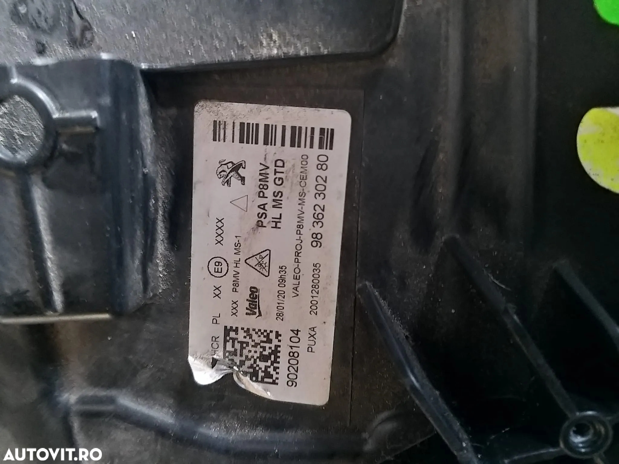 Far Stanga cod: 9836230280 Xenon, Led Technologie pentru Peugeot 3008 din 2020 1.6 Diesel - 4