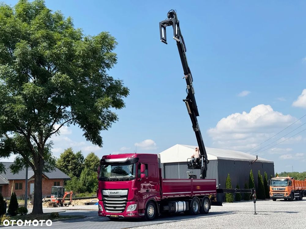 DAF XF 450/6X2/HDS HIAB FASSI F195AS/CAŁY NA PODUCHACH/CHWYTAK PALETOWY Z ROTATOREM/UDZWIG 1600 KG NA 11M/ Z NIEMIEC - 21