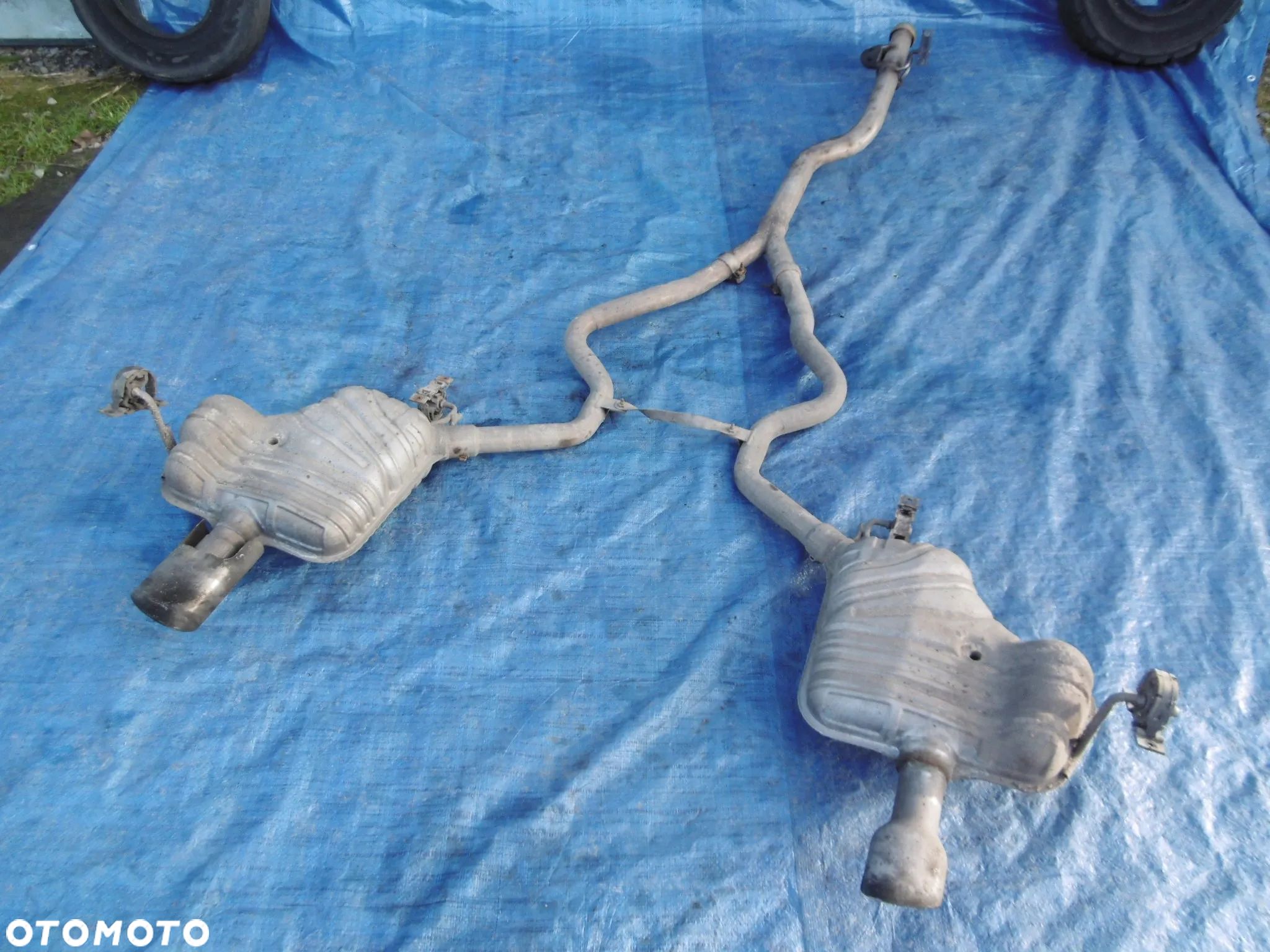 TŁUMIK LEWY PRAWY WYDECH KOMPLETNY RURA WYDECHOWA A2514901215 A2514909301 MERCEDES W251 LONG R350 3.0 3.2 CDI V6 OM642 - 1