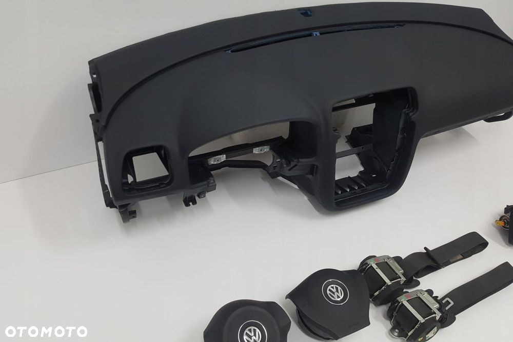 VW SCIROCCO DESKA ROZDZIELCZA KONSOLA KOKPIT PULPIT PODUSZKI AIRBAG AIR BAG PASY KIT SET - 2