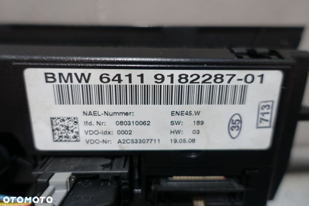 Panel klimatyzacji automatycznej BMW E90 E91 9182287 - 3