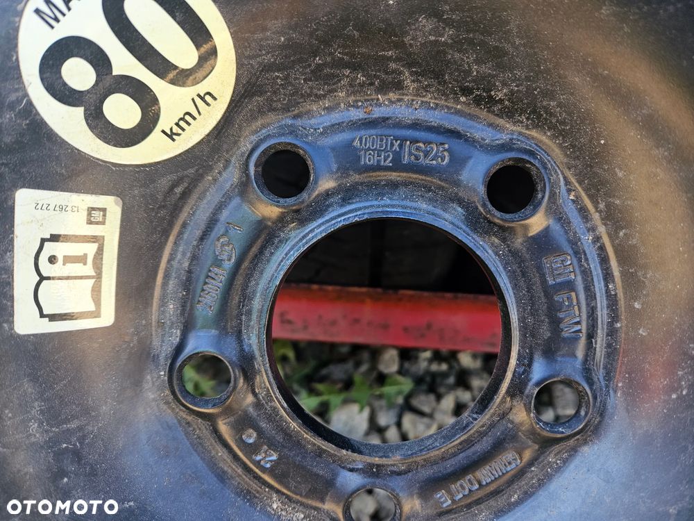 Koło Dojazdowe Opel 5x115 16 115/70/16 4JX16 IS25 - 8