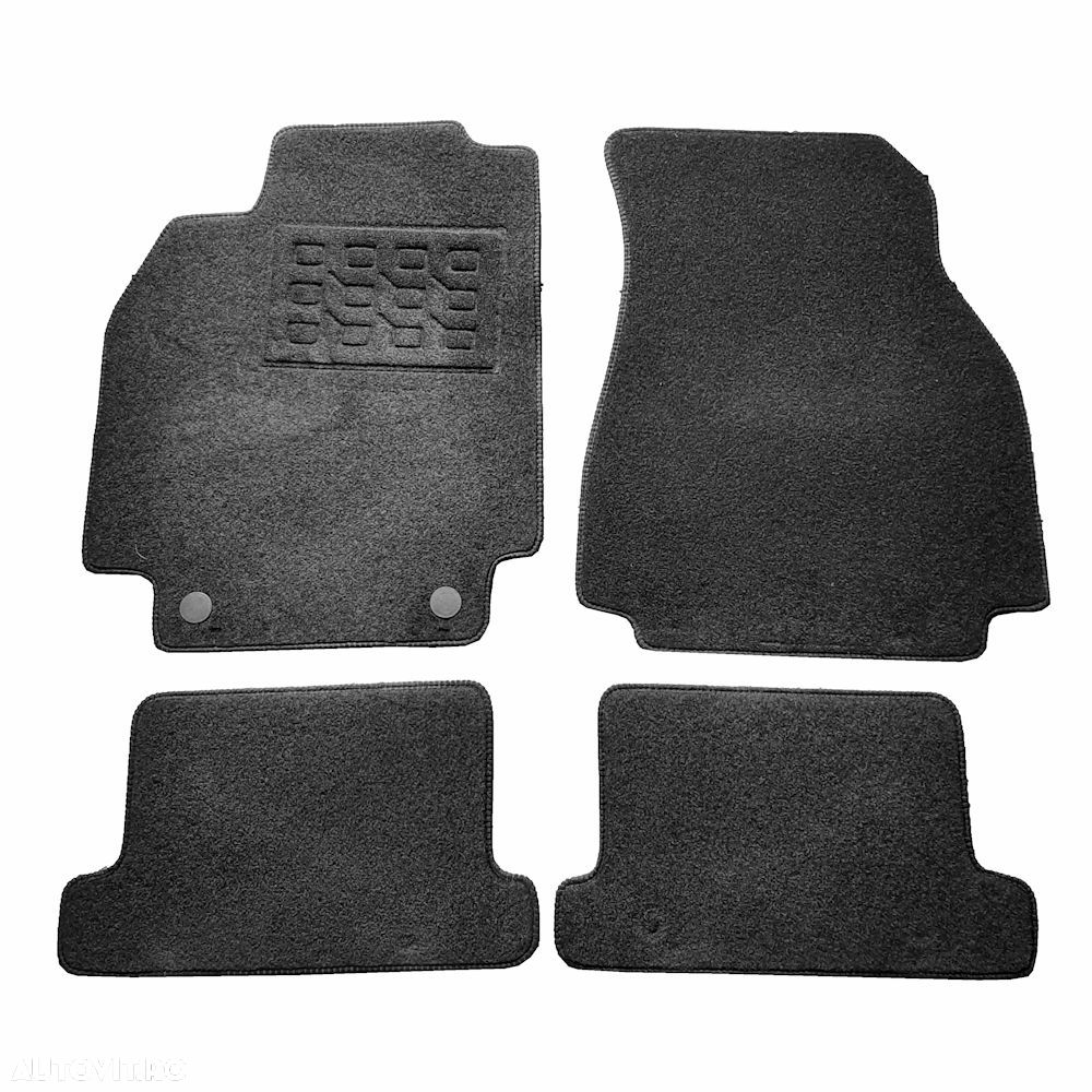 Covorase mocheta Renault Megane 2 Cc 2002-2008, Negre, set de 4 bucati - 1