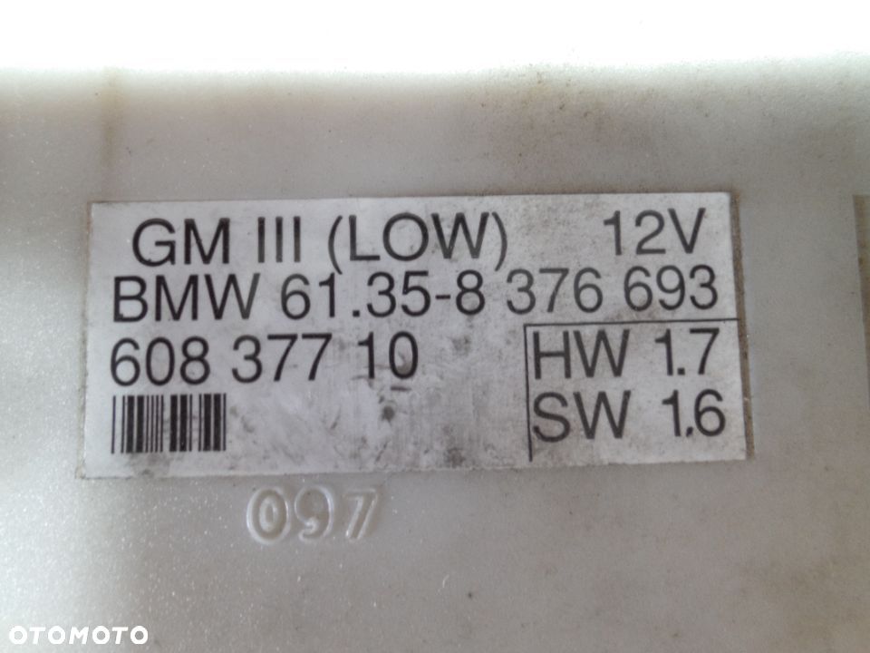 BMW 5 E39 MODUŁ / STEROWNIK KOMFORTU 61358376693 61.35-8376693 60837710 + WTYCZKI - 2