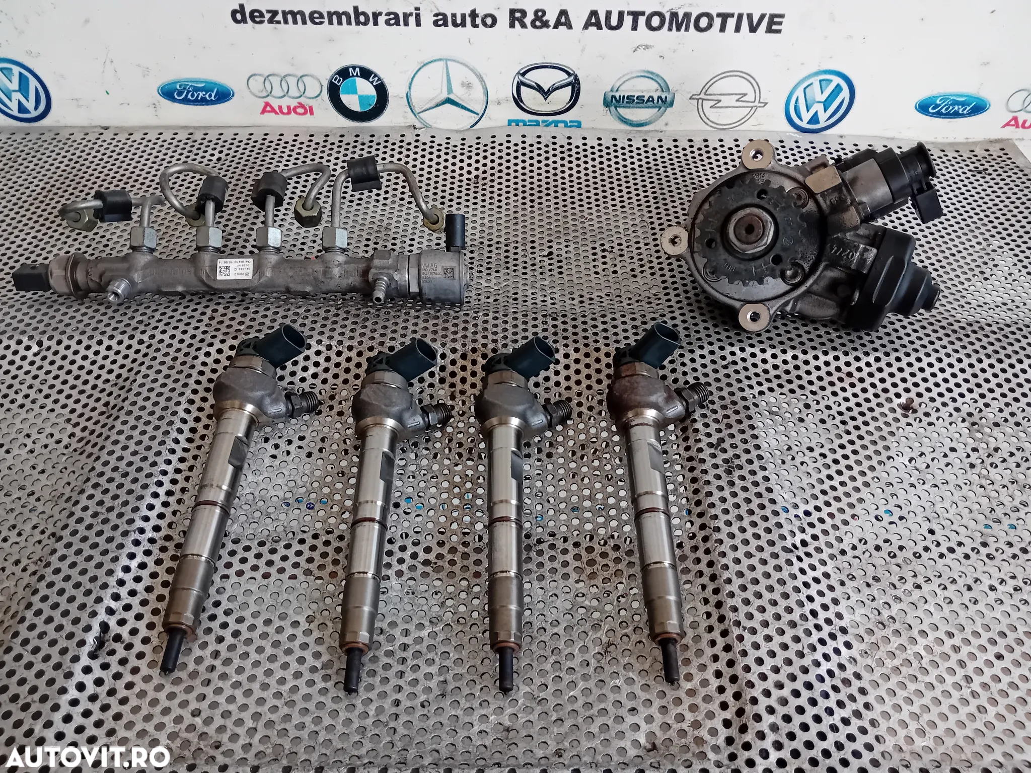 Kit Injectie Injectoare Pompa Rampa Audi A6 C7 A5 A4 B9 Q3 Q5 2.0 Tdi Motor CNH 2012-18 04L130277AE - 2