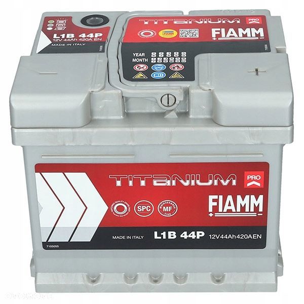 Akumulator FIAMM Titanium PRO 44Ah 420A L1B44P - 11 kg P - 2