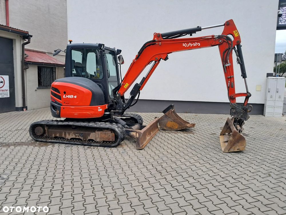 Kubota u48-4 waga 5t TON skarpówka hydrauliczna * 2019r * oświetlenie *dodatkowe linie hydrauliczne 2 łyżki lusterka minikoparka u55 u48 kx57 u50 jcb cat yanmar wacker sprawna - 2
