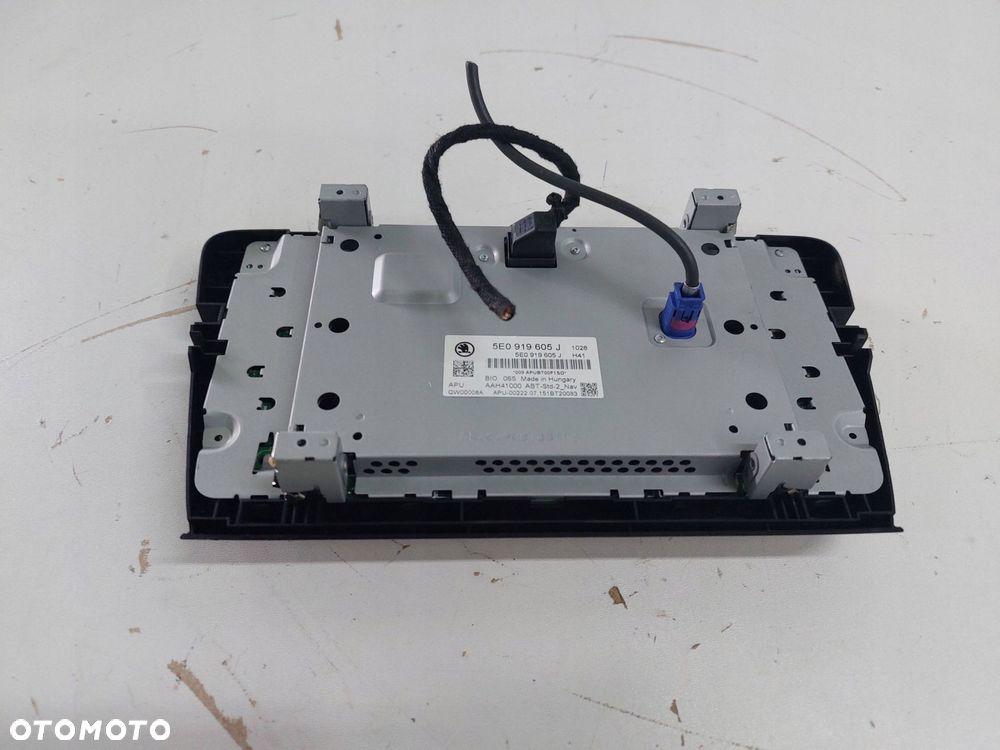 skoda octavia iii nawigacja wyświetlacz ekran radio 5e0919605j europa - 3