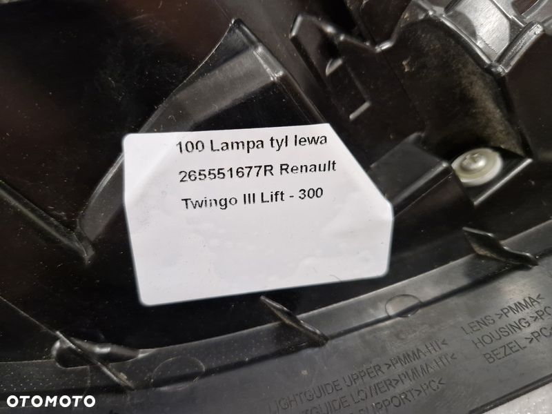 renault twingo 3 iii lift lampa lewy tył lewa tylna - 8
