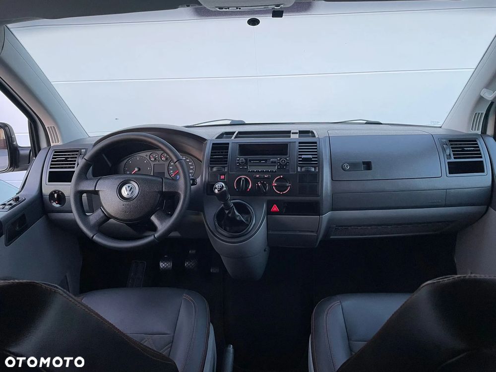 Volkswagen TRANSPORTER T5 L2H1 Długi Klima Skóry Tempomat Brygadówka Dubel Kabina - 19