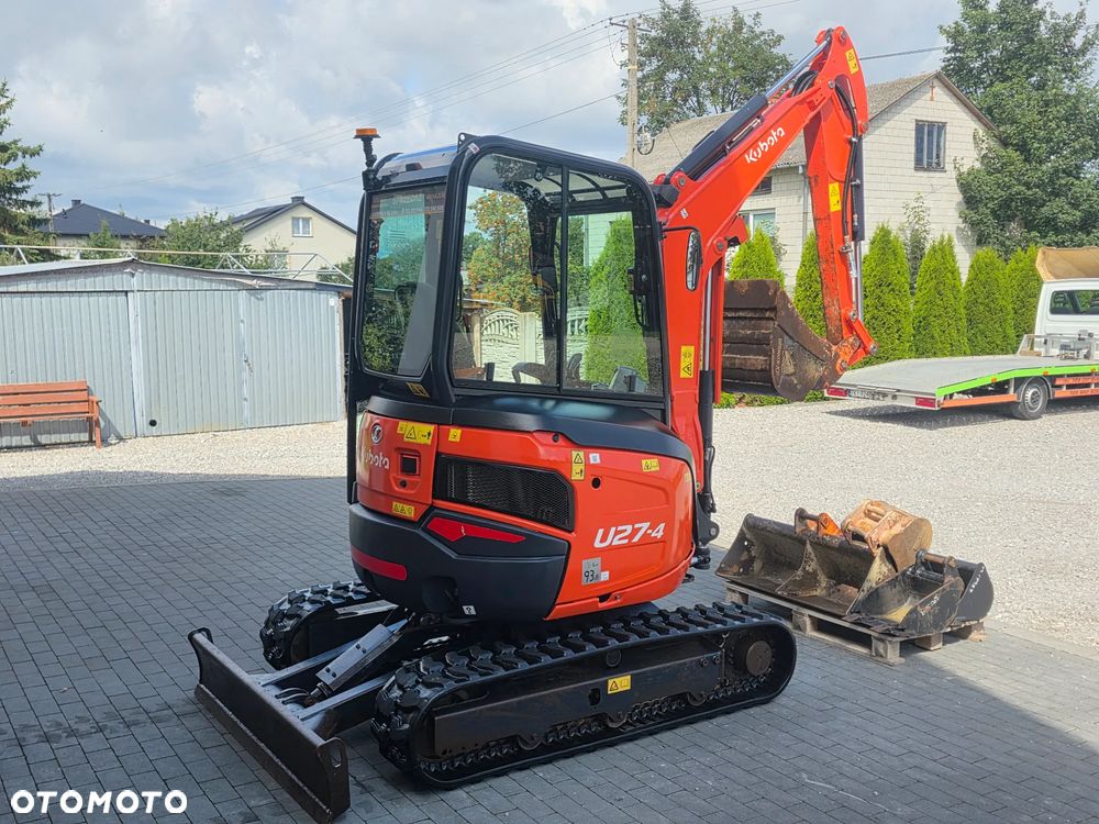 Kubota U 27 - 4 mini koparka Kubota sprowadzona 5 łyżek szybkozłącze piękna w oryginale 1 właściciel najdłuższe ramie long - 36